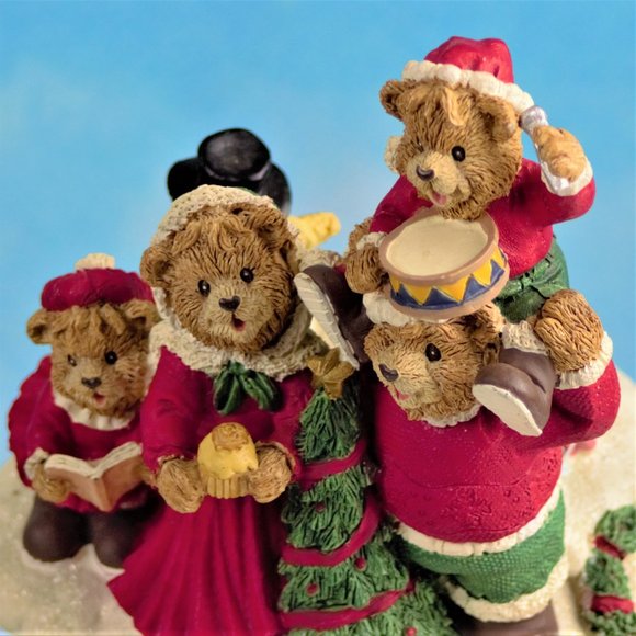 Bears Family Vintage Christmas Music Box - Picture 9 of 12